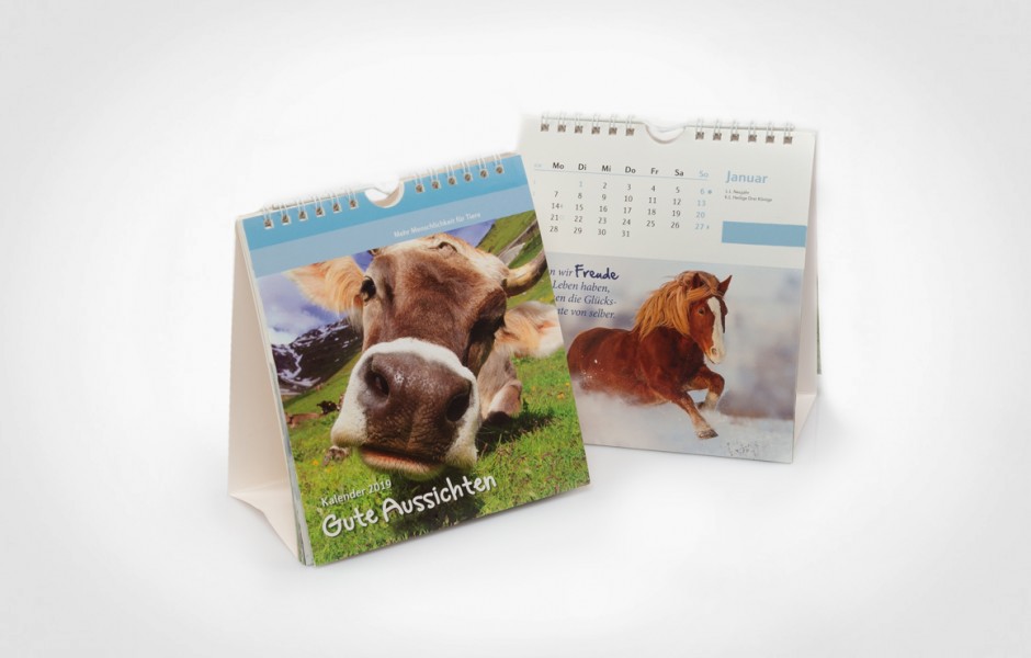 Printproduckte aus Fernost Wire-O Schreibtischkalender