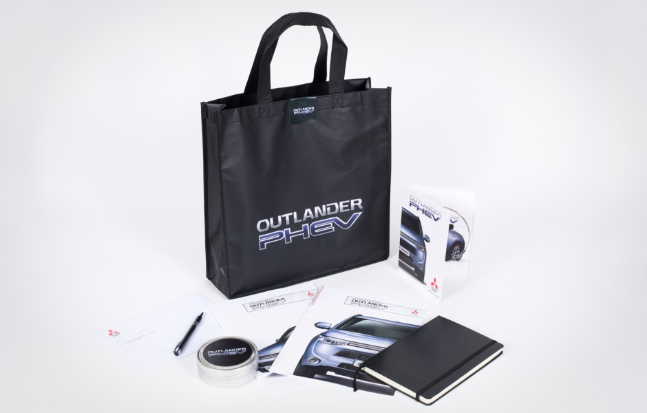 Production agency Outlander PHEV Goodiebag